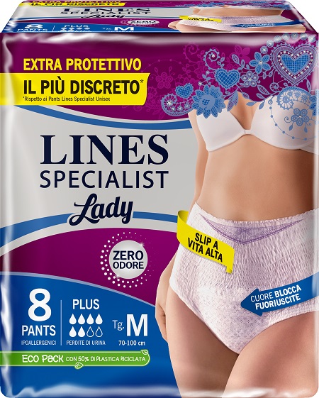 LINES SPECIALIST PANTS PLUS M FARMA 8 PEZZI - Farmacia-flash.it