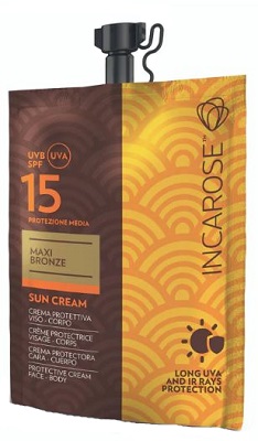 INCAROSE MAXI BRONZE SUN CREAM SPF15 50 ML - Farmacia-flash.it