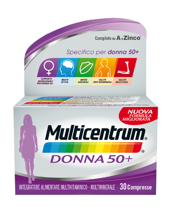 MULTICENTRUM DONNA 50+ 60 COMPRESSE - Farmacia-flash.it
