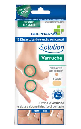DISCHETTO ANTIVERRUCA CON CEROTTI COLPHARMA - Farmacia-flash.it
