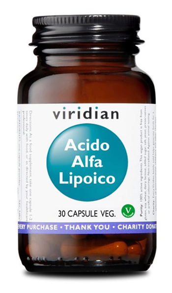 VIRIDIAN ACIDO ALFA LIPOICO 30 CAPSULE VEGETALI - Farmacia-flash.it