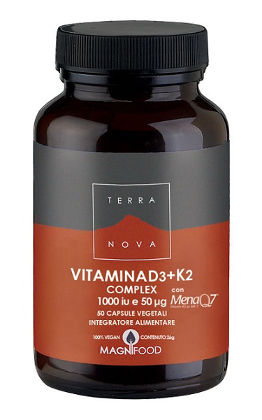 TERRANOVA VITAMINA D3 + K2 50 CAPSULE - Farmacia-flash.it