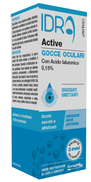 GOCCE OCULARI STERILENS IDRA ACTIVE 10 ML CON ACIDO IALURONICO 0,15% - Farmacia-flash.it