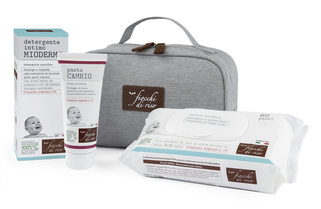 COFANETTO CAMBIO PANNOLINO FIOCCHI DI RISO - Farmacia-flash.it