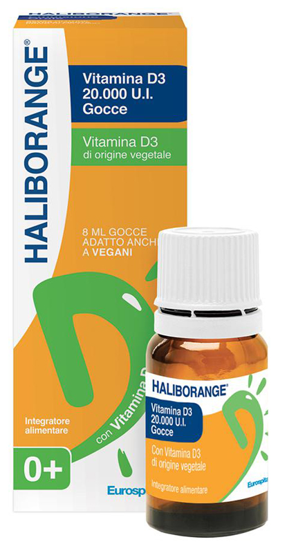HALIBORANGE GOCCE 20000 UI COLECALCIFEROLO 8 ML - Farmacia-flash.it