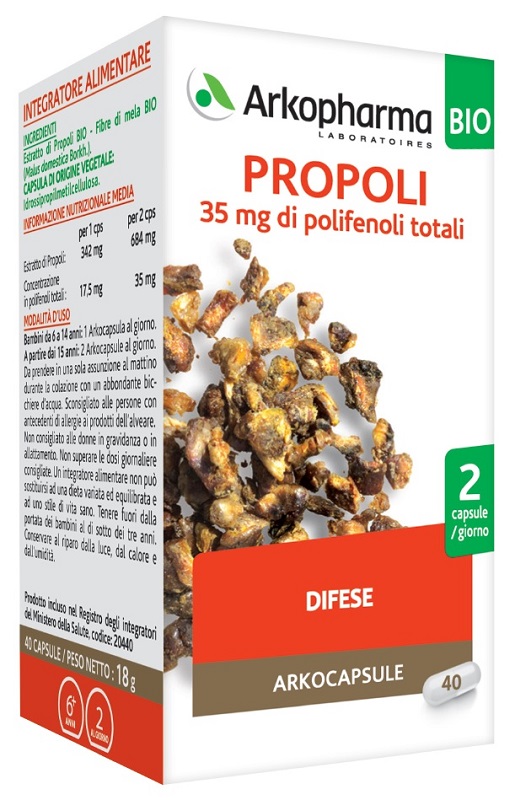 ARKO CAPSULE PROPOLI BIO 40 CAPSULE - Farmacia-flash.it