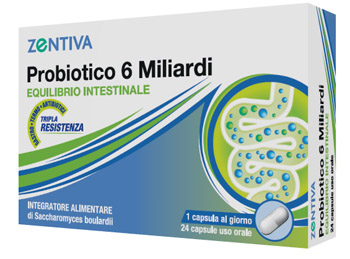 ZENTIVA PROBIOTICO 6 MILIARDI 24 CAPSULE VEGETALI - Farmacia-flash.it