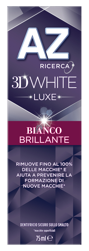 AZ DENT 3D WHITE LUXE BIANCO BRILLANTE 75 ML - Farmacia-flash.it