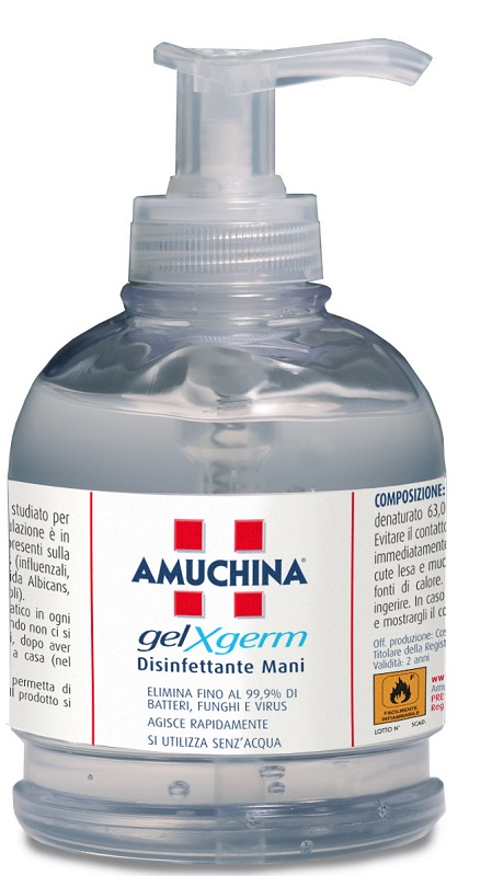 AMUCHINA GEL X-GERM DISINFETTANTE MANI 250 ML - Farmacia-flash.it