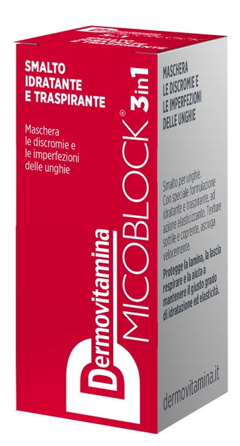 DERMOVITAMINA MICOBLOCK 3 IN 1 SMALTO IDRATANTE E TRASPIRANTE ROSSO 5 ML - Farmacia-flash.it
