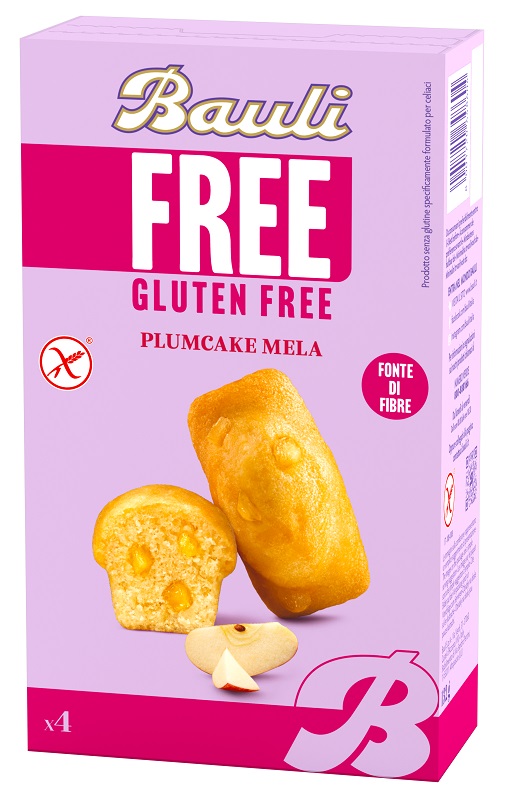 BAULI FREE PLUMCAKE MELA 4 PEZZI DA 33 G - Farmacia-flash.it