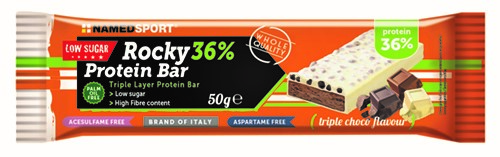 ROCKY 36% PROTEIN BAR TRIPLE CHOCO BARRETTA 50 G - Farmacia-flash.it