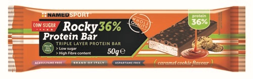 ROCKY 36% PROTEIN BAR CARAMEL COOKIE BARRETTA 50 G - Farmacia-flash.it