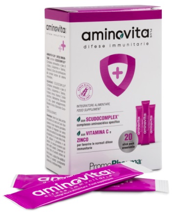 AMINOVITA PLUS DIFESE IMMUNITARIE 20 STICK PACK X 2,5 G - Farmacia-flash.it