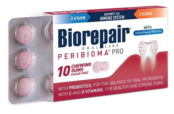 BIOREPAIR PERIBIOMA GOMME MASTICABILI 10 COMPRESSE DA 1,2 G - Farmacia-flash.it