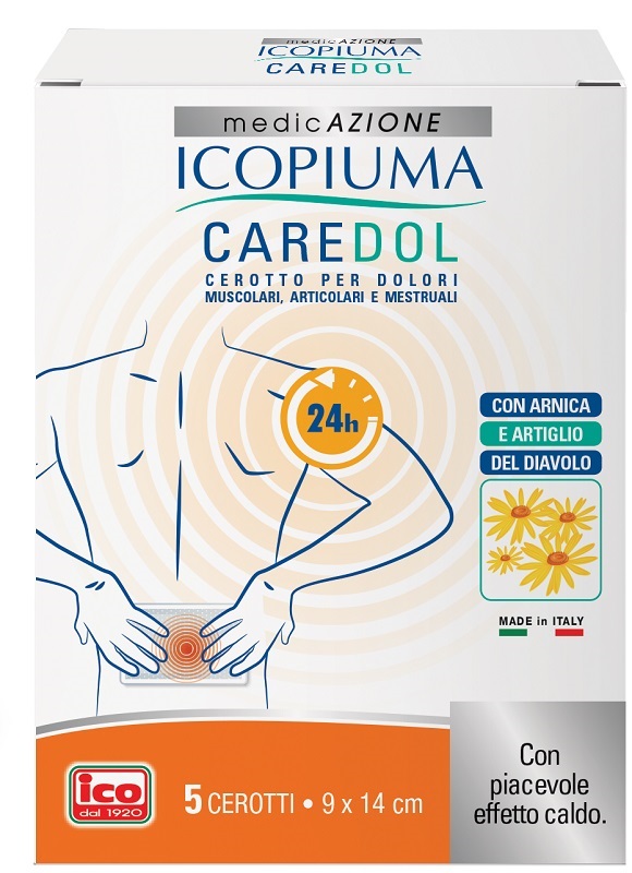 ICOPIUMA CAREDOL CEROTTO DOL RETTANGOLARE 5 PEZZI - Farmacia-flash.it