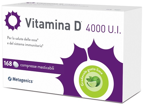 VITAMINA D 4000UI 168 COMPRESSE MASTICABILI - Farmacia-flash.it