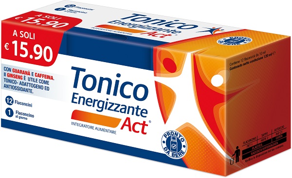 TONICO ENERGIZZANTE ACT 12 FLACONCINI 10 ML - Farmacia-flash.it