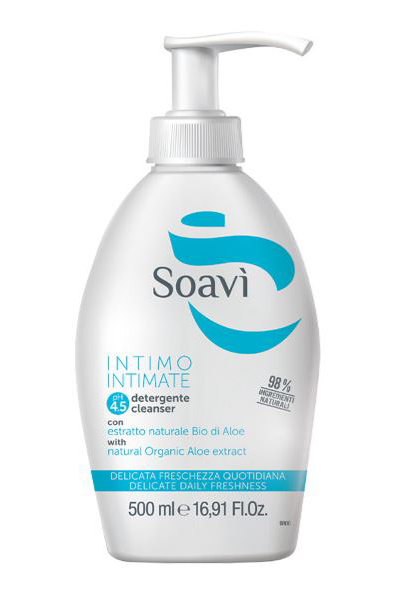 SOAVI' INTIMO DELICATO PH4,5 FLACONE CON DISPENSER 500 ML - Farmacia-flash.it