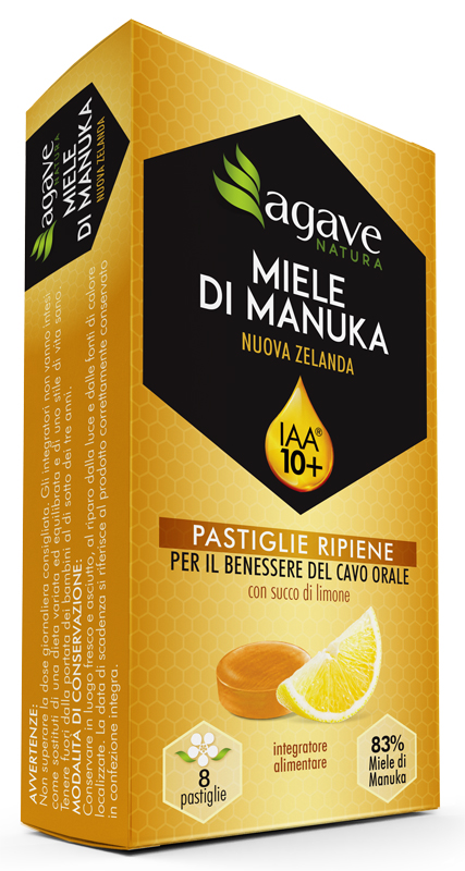 AGAVE NATURA MANUKA IAA 10+ E LIMONE 8 PASTIGLIE 20 G - Farmacia-flash.it