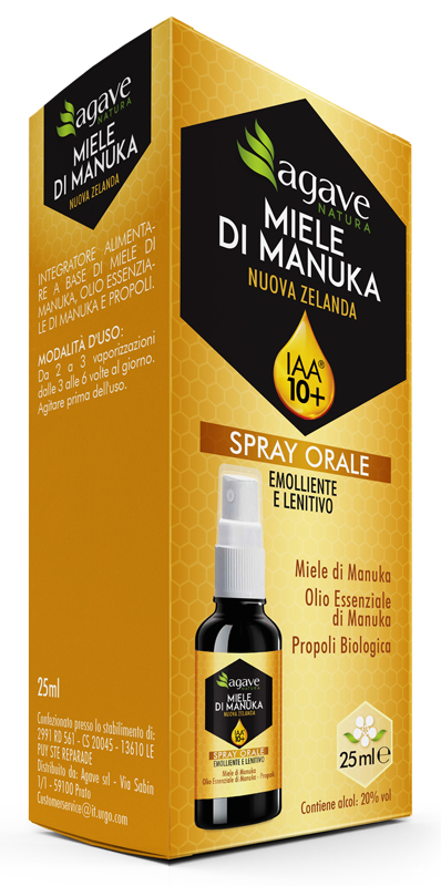 AGAVE NATURA SPRAY ORALE IAA 10+ 25 ML - Farmacia-flash.it
