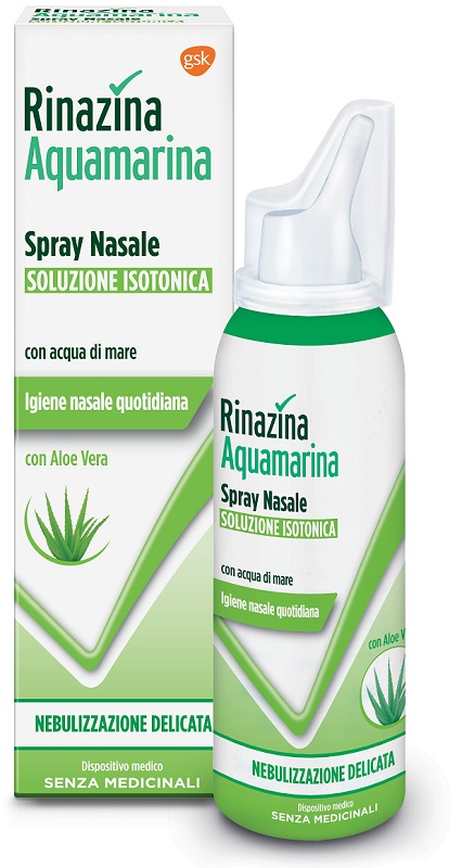 RINAZINA AQUAMARINA ISOTONICA ALOE SPRAY NEBULIZZAZIONE DELICATA 100 ML - Farmacia-flash.it