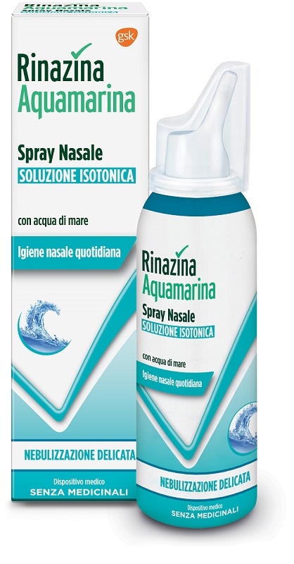 RINAZINA AQUAMARINA ISOTONICA SPRAY NEBULIZZAZIONE DELICATA 100 ML - Farmacia-flash.it