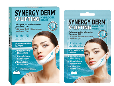 SYNERGY DERM V LIFTING HYDROGEL MASK DOPPIO MENTO - Farmacia-flash.it