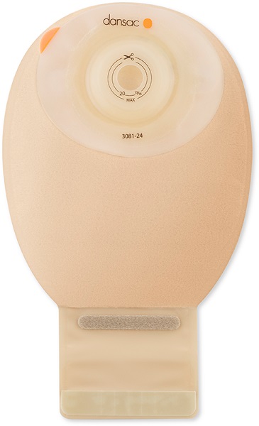 DANSAC NOVALIFE TRE 1 SACCA APERTA OPACA SOFTCONVEX MAXI PER ILEOSTOMIA CON FINESTRA RITAGLIABILE 15-34MM 540 ML 10 PEZZI - Farmacia-flash.it