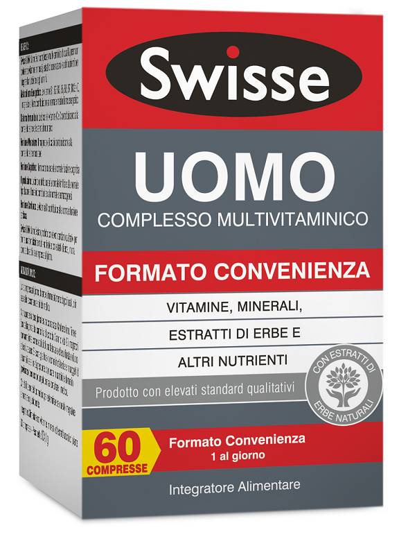 SWISSE UOMO MULTIVITAMINICO 60 COMPRESSE - Farmacia-flash.it