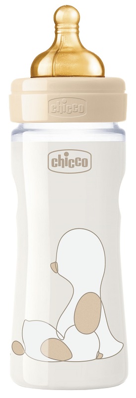 CHICCO BIBERON ORIGINAL 250ML TOUCH REGULAR UNISEX CON TETTARELLA IN CAUCCIU' - Farmacia-flash.it