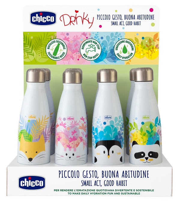 CHICCO BORRACCIA INOX 350 ML - Farmacia-flash.it