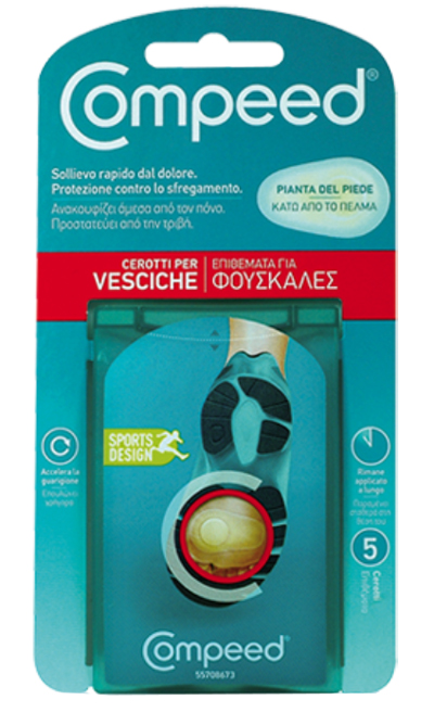COMPEED CEROTTI PER VESCICHE PIANTA PIEDE SPORT 5 PEZZI - Farmacia-flash.it