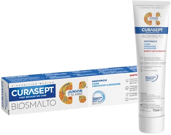 CURASEPT BIOSMALTO DENTIFRICIO JUNIOR 75 ML - Farmacia-flash.it