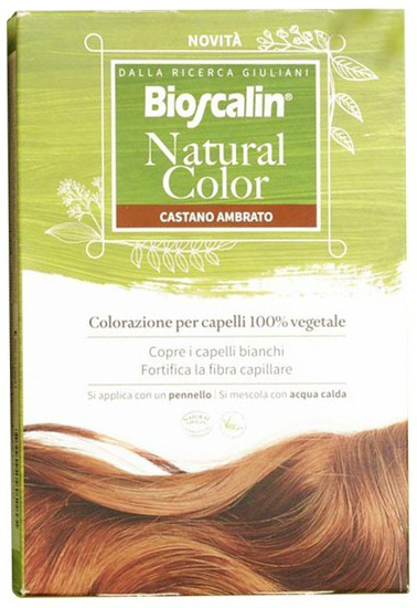 BIOSCALIN NATURAL COLOR CASTANO AMBRATO 70 G - Farmacia-flash.it