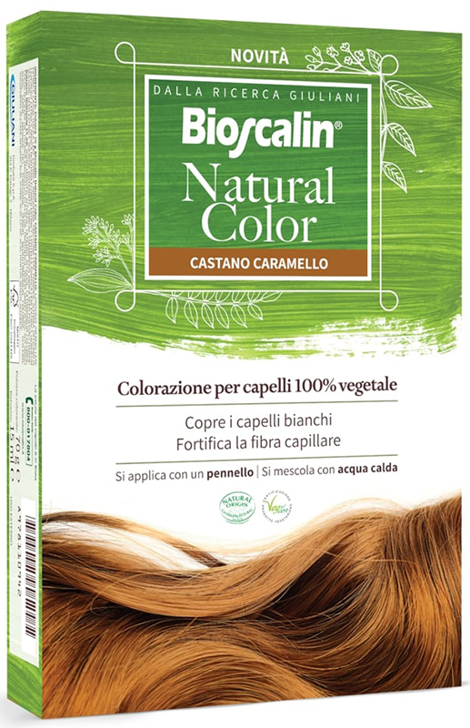 BIOSCALIN NATURAL COLOR CASTANO CARAMELLO 70 G - Farmacia-flash.it