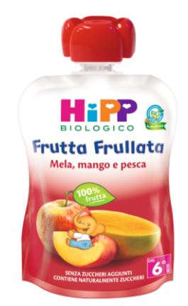 HIPP BIO FRUTTA FRULLATA MELA/MANGO/PESCA 90 G - Farmacia-flash.it