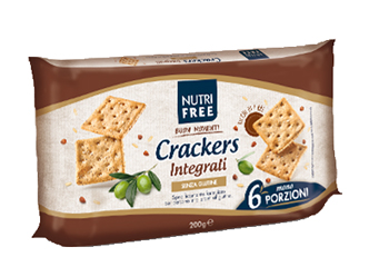 NUTRIFREE CRACKERS INTEGRALI 33,4 G X 6 PEZZI - Farmacia-flash.it