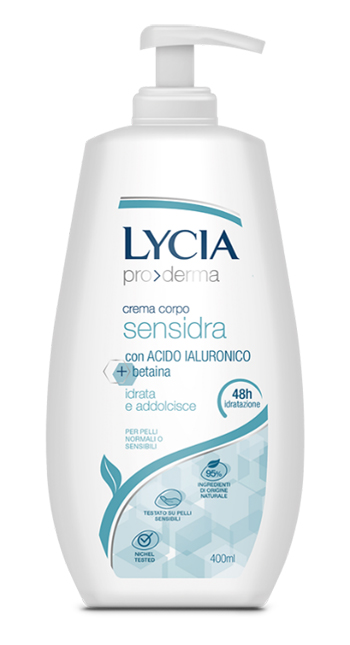 LYCIA PRODERMA CREMA CORPO SENSIDRA 400 ML - Farmacia-flash.it