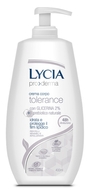 LYCIA PRODERMA CREMA CORPO TOLERANCE 400 ML - Farmacia-flash.it