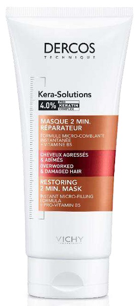 DERCOS TECHNIQUE KERASOL MASCHERA RIPARATRICE 2 MIN 200 ML - Farmacia-flash.it