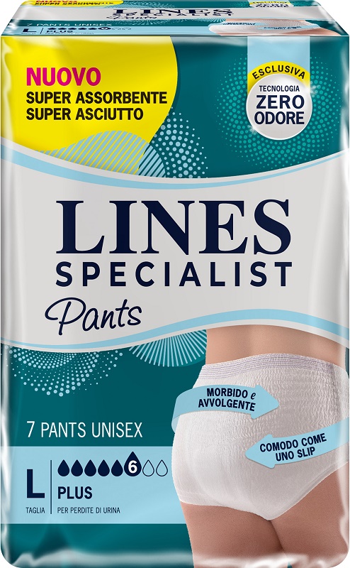 LINES SPECIALIST PANTS PLUS UNISEX L 7 PEZZI - Farmacia-flash.it