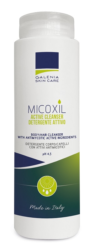 MICOXIL ACTIVE CLEANSER DETERGENTE PER CORPO E CAPELLI PH 4,5 250 ML - Farmacia-flash.it
