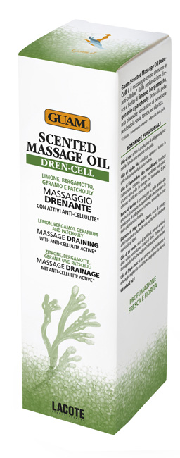 GUAM SCENTED MASSAGE OIL DREN CELL MASSAGGIO DRENANTE CON ATTIVI ANTI-CELLULITE 150 ML - Farmacia-flash.it