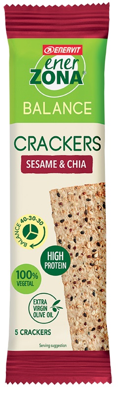 ENERZONA CRACKERS SESAME & CHIA 25 G - Farmacia-flash.it