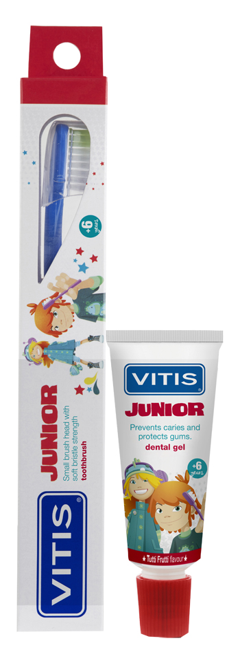 VITIS JUNIOR SPAZZOLINO + GEL 15 ML - Farmacia-flash.it