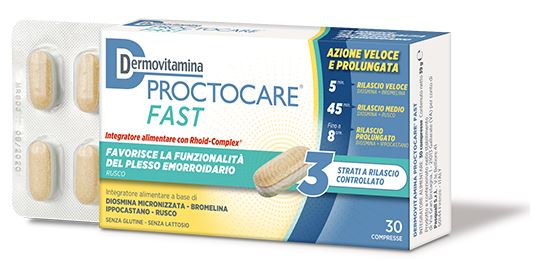 DERMOVITAMINA PROCTOCARE FAST 30 COMPRESSE - Farmacia-flash.it