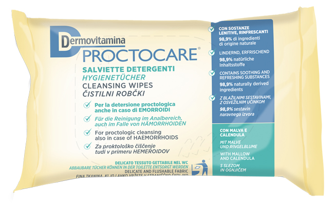 DERMOVITAMINA PROCTOCARE SALVIETTE 15 PEZZI - Farmacia-flash.it