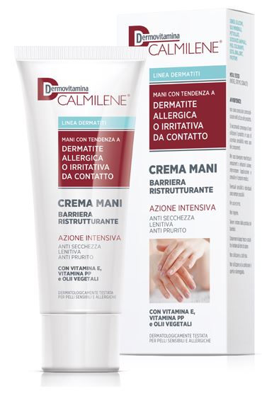 DERMOVITAMINA CALMILENE CREMA MANI BARRIERA RISTRUTTURANTE AZIONE INTENSIVA PER DERMATITE ALLERGICA O IRRITATIVA DA CONTATTO 75 ML - Farmacia-flash.it