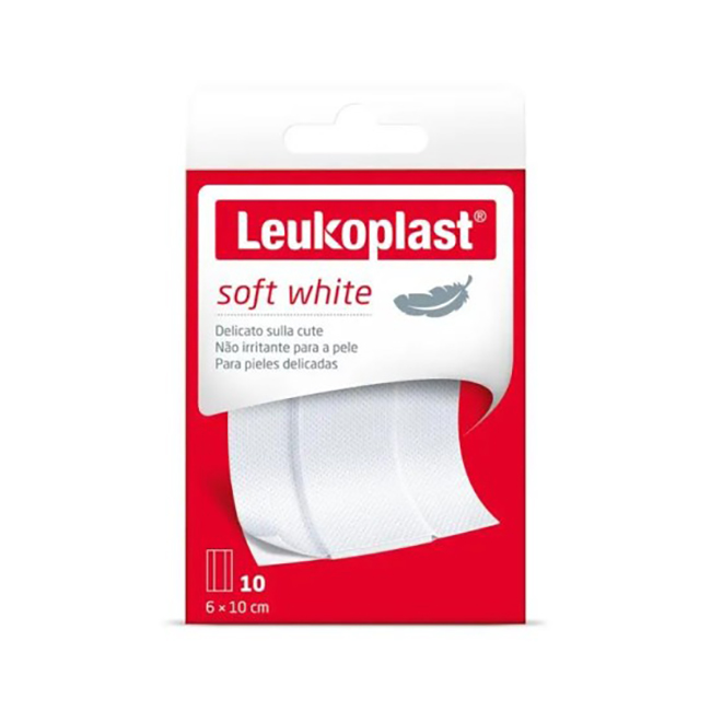 LEUKOPLAST SOFT WHITE 100 X 6 CM 10 PEZZI - Farmacia-flash.it